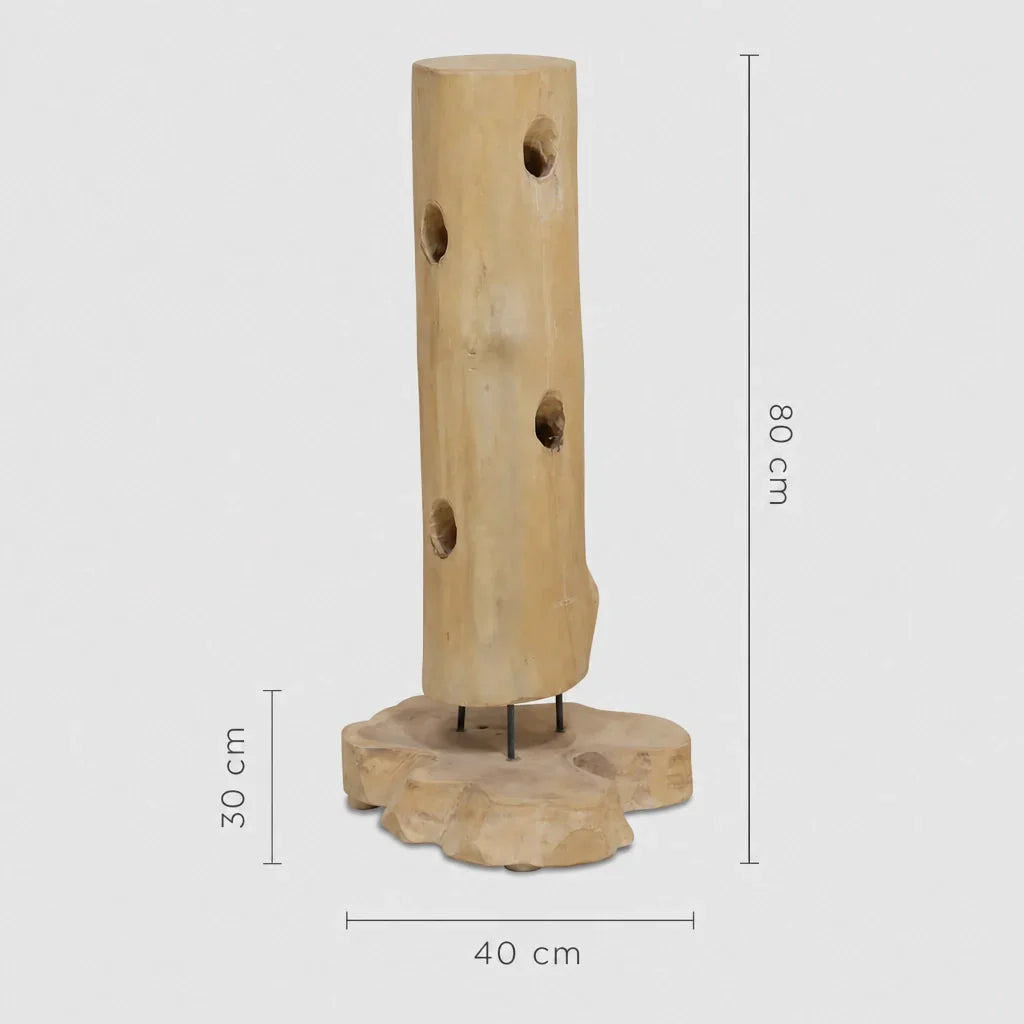 Dimensions du casier à vin L'Arbre, 40 x 30 x 80 cm