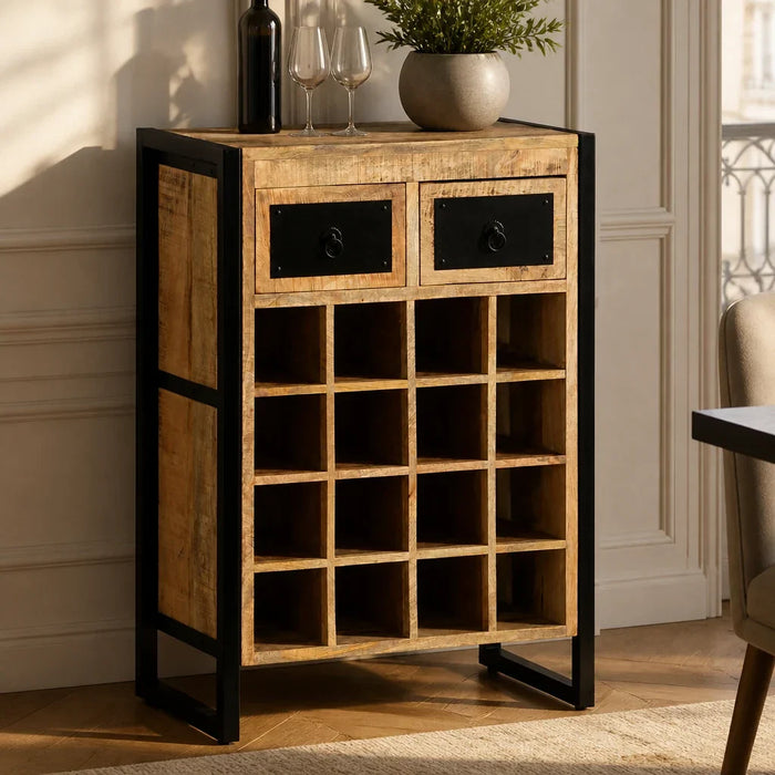 Armoire à vin Le Cabinet en situation dans une salle à manger